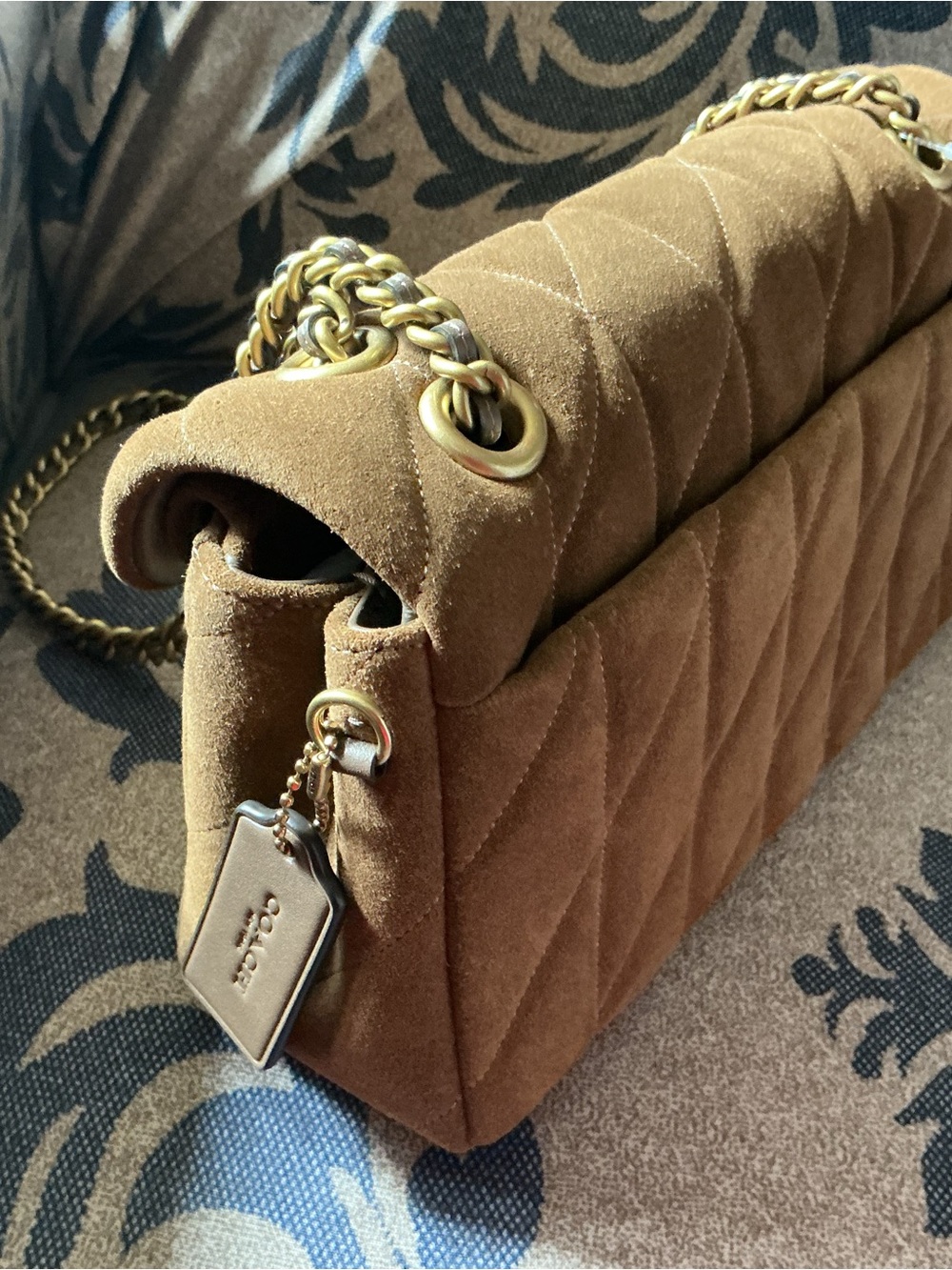 Coach Quilted Tabby 26 Shoulder Bag in Cedar with Gold Hardware - Picture 5 of 9